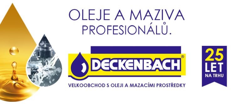 DECKENBACH CZ s.r.o. - Velkoobchod s minerálními oleji, absorbčními prostředky, speciálními mazivy a chemickými výrobky. Nabízíme kompletní sortiment maziv pro automobily a průmysl.