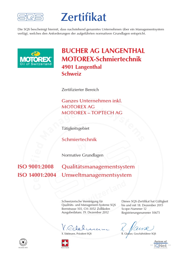 Kvalita a certifikáty - Deckenbach CZ